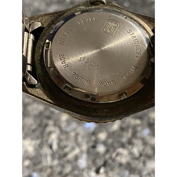 Jules Jurgensen Watch Sea Diver 7371 Two Tone Screw-Down Crown Water Resistant - Picture 5 of 12